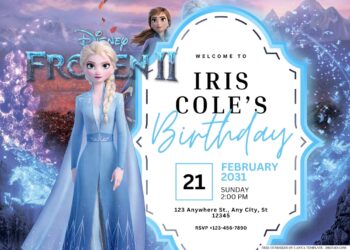 FREE Editable Frozen 2 Birthday Invitation