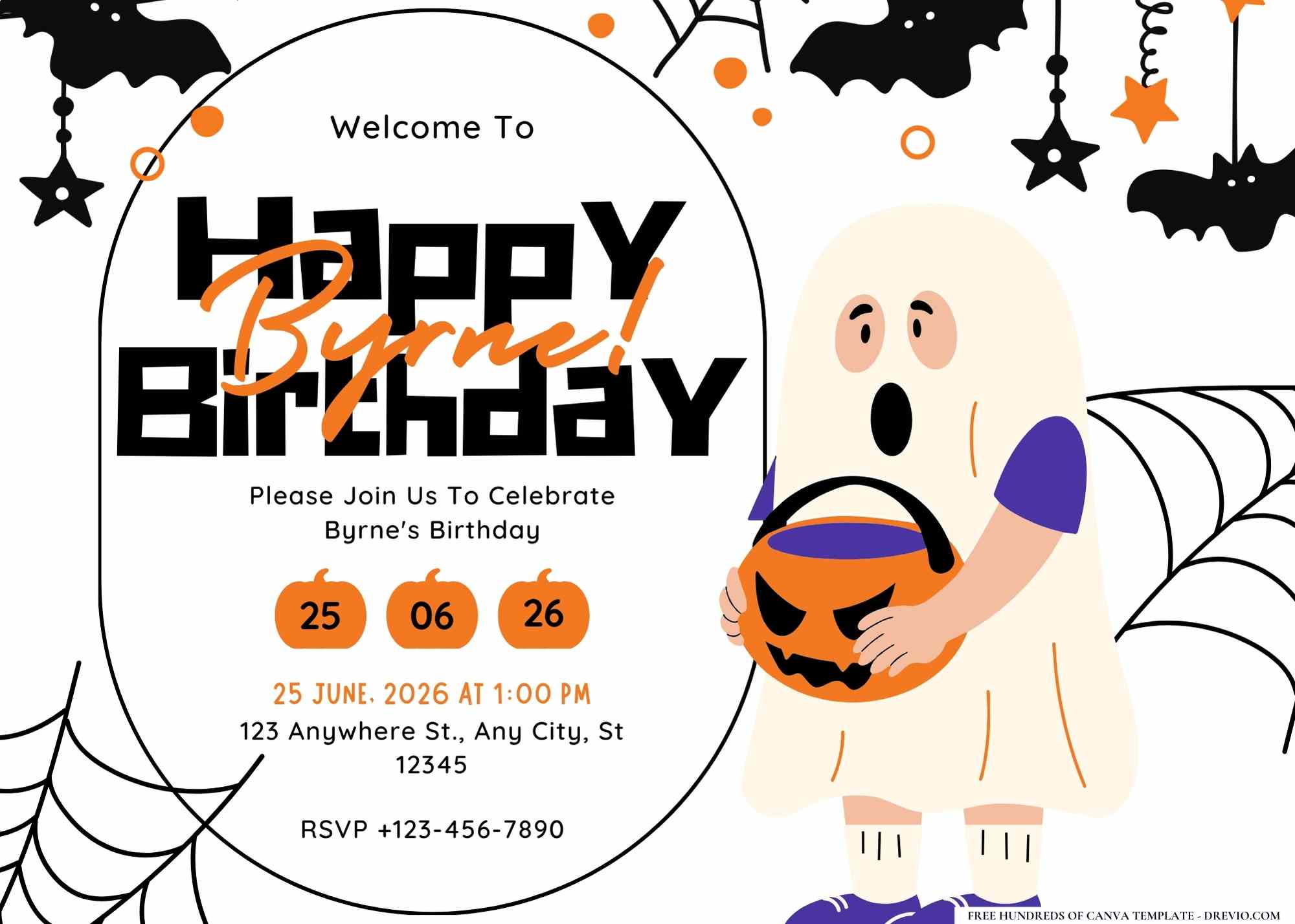 FREE-Halloween-Birthday-Canva-Templates (9) | Download Hundreds FREE ...