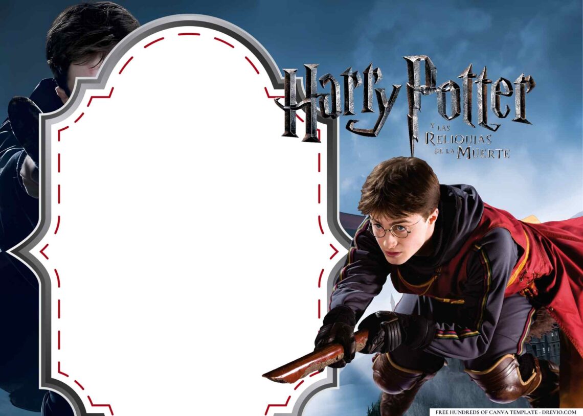 FREE Harry Potter Birthday Canva Templates Download Hundreds FREE PRINTABLE Birthday