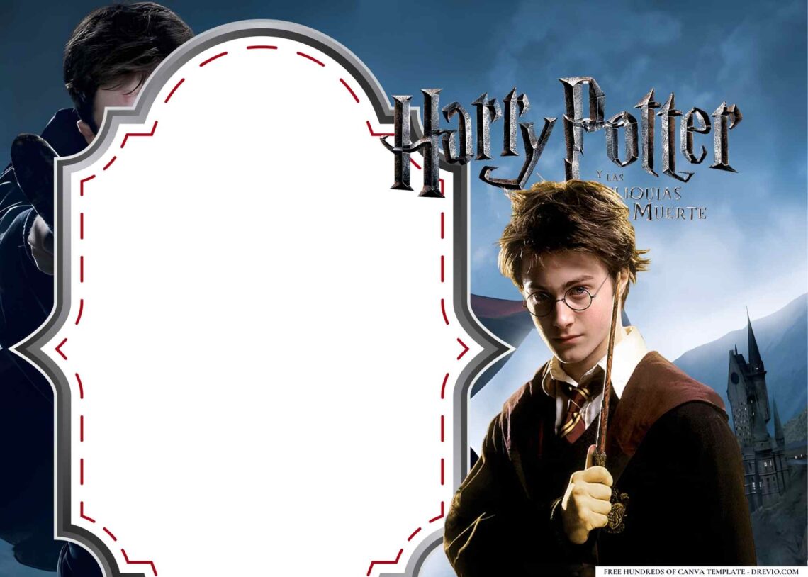 FREE-Harry Potter-Birthday-Canva-Templates (22) | Download Hundreds ...