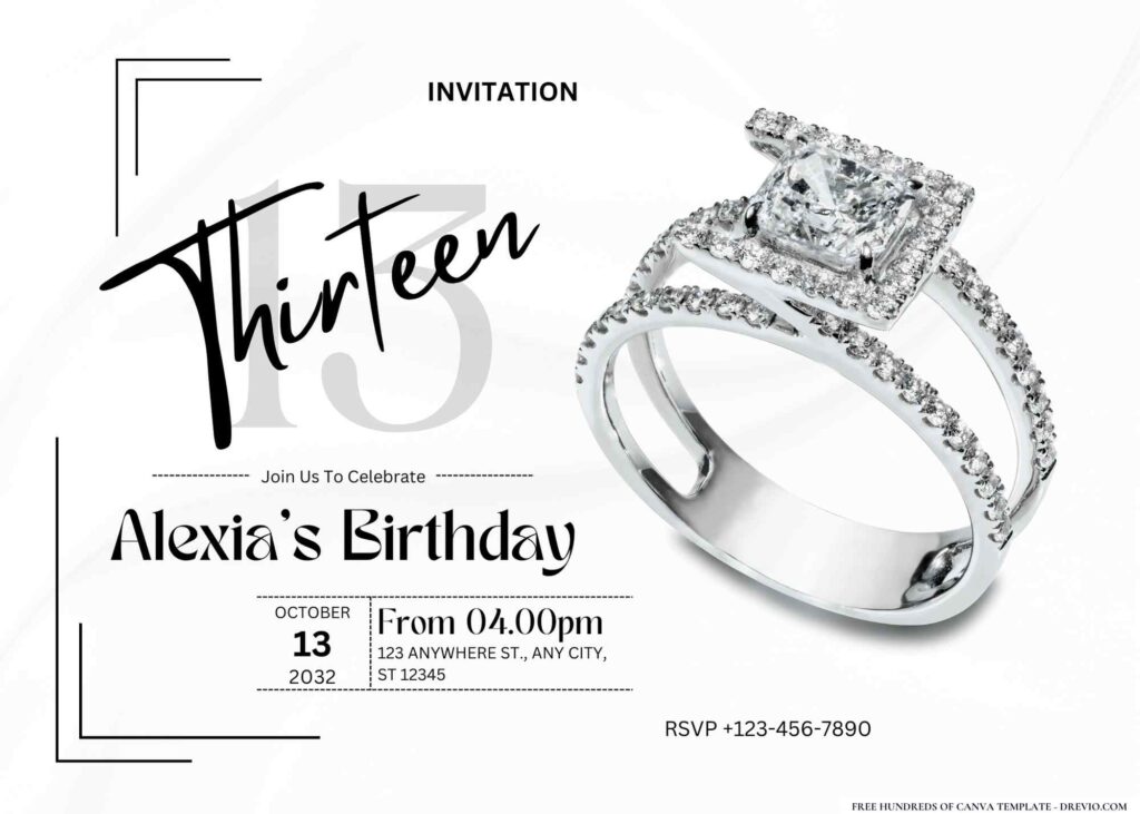 FREE Editable Jewellery Making Birthday Invitation