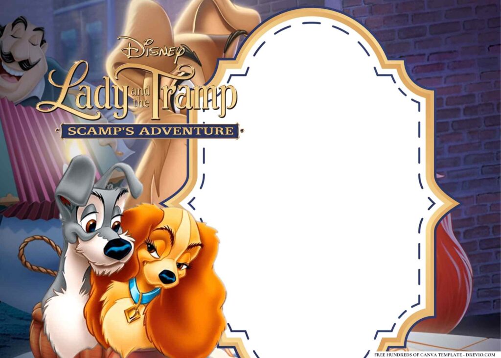 Invitation Template of 16+ Lady and the Tramp Birthday Invitation Templates 5