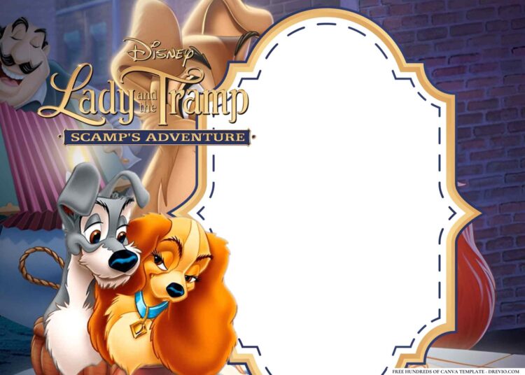 16+ Lady and the Tramp Birthday Invitation Templates | Download ...