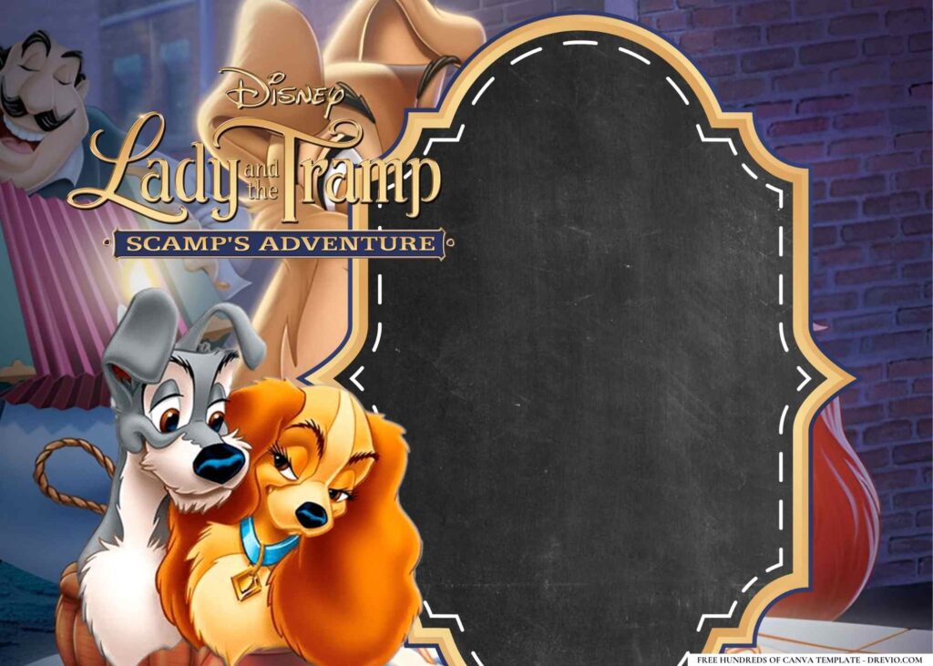 Invitation Template of 16+ Lady and the Tramp Birthday Invitation Templates 6