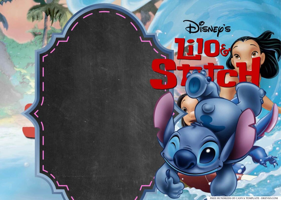 20+ Lilo & Stitch Birthday Invitation Templates | Download Hundreds ...