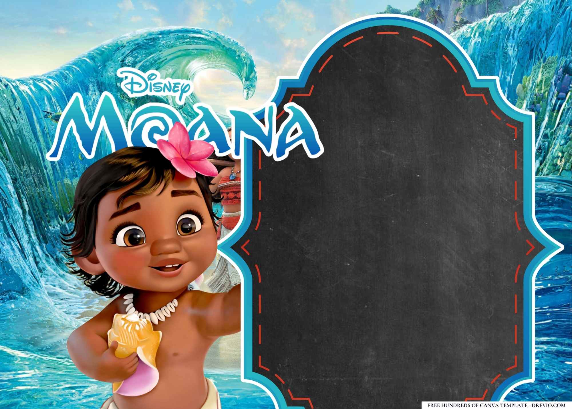 FREE-Moana Island-Birthday-Canva-Templates (20) | Download Hundreds ...