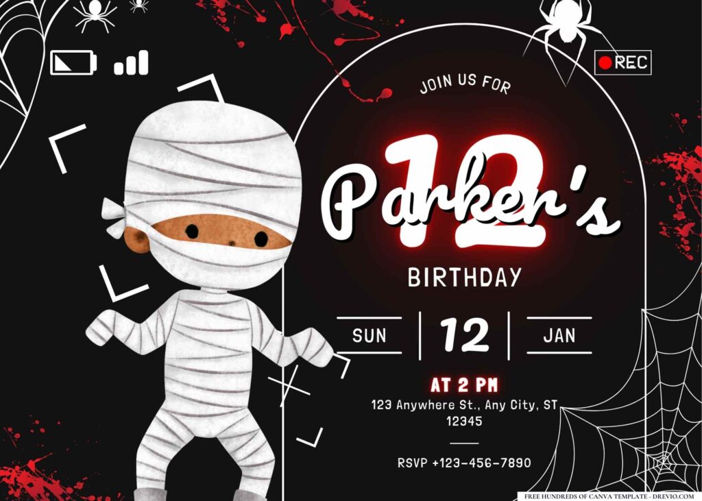 FREE Editable Murder Mystery Party Birthday Invitation