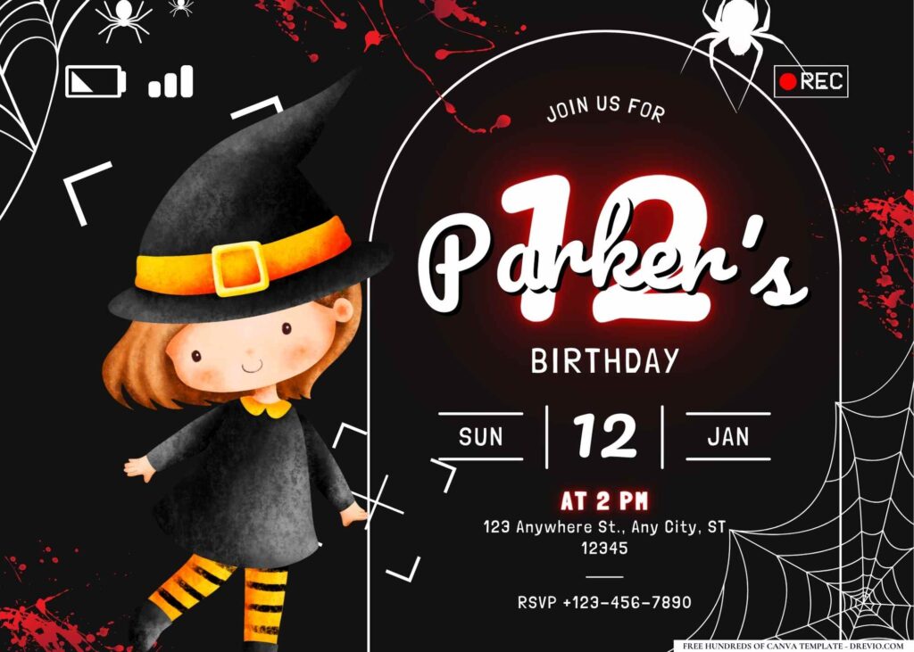 FREE Editable Murder Mystery Party Birthday Invitation