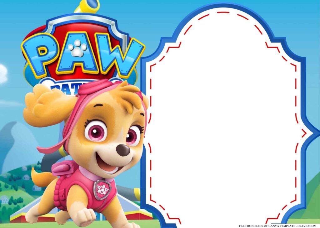 Invitation Template of 14+ Paw Patrol Paws Birthday Invitation Templates 9