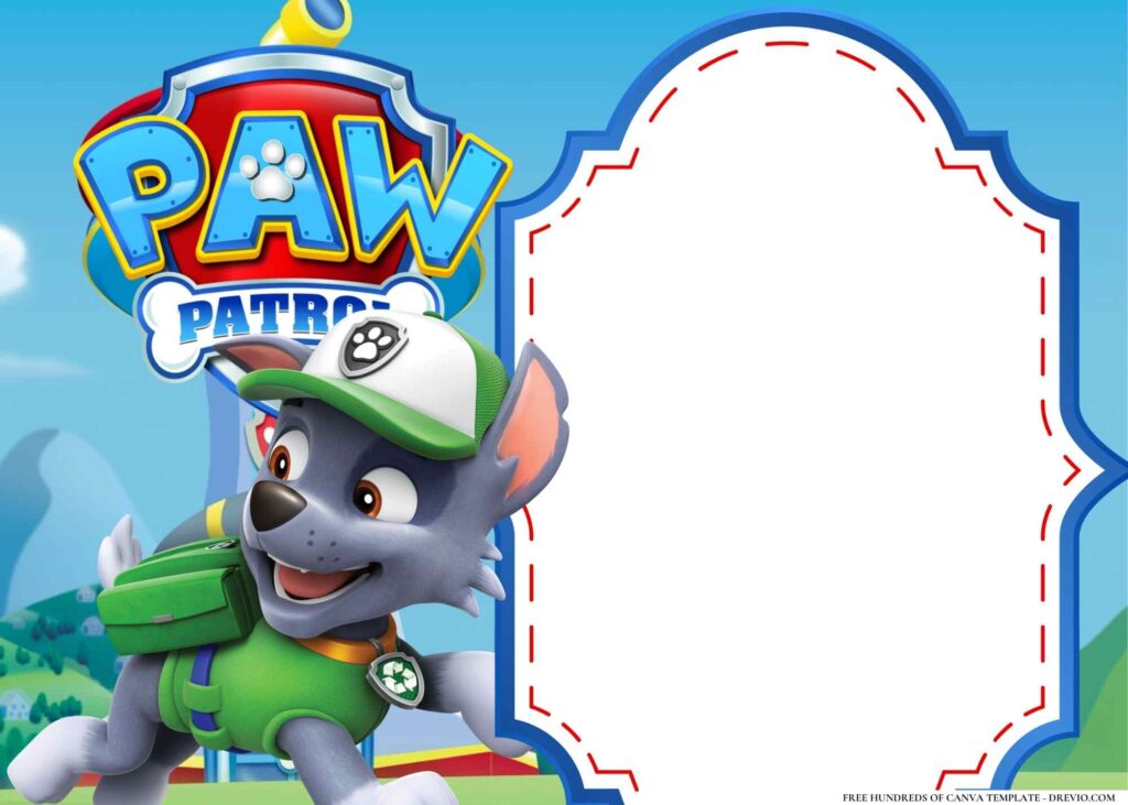 Invitation Template of 14+ Paw Patrol Paws Birthday Invitation Templates 1