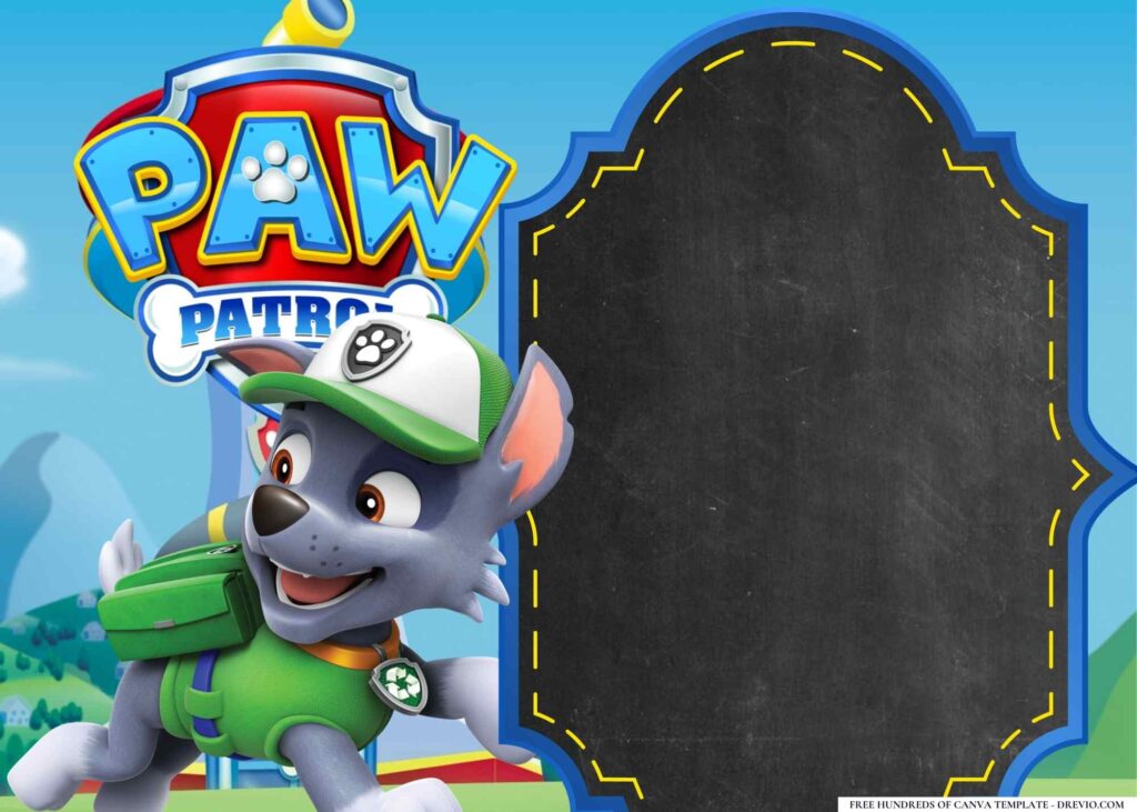 Invitation Template of 14+ Paw Patrol Paws Birthday Invitation Templates 3