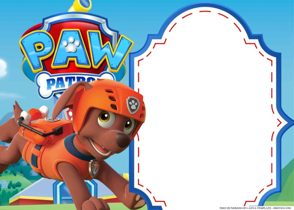 Invitation Template of 14+ Paw Patrol Paws Birthday Invitation Templates 5