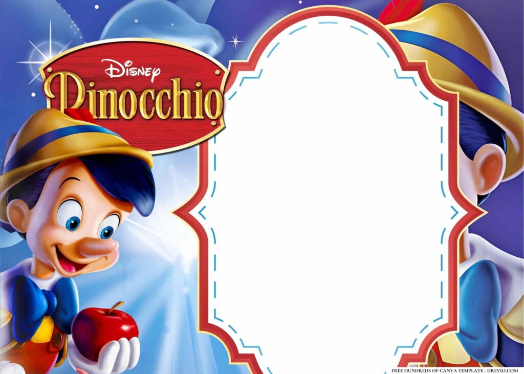 Invitation Template of 14+ Pinocchio Birthday Invitation Templates 5