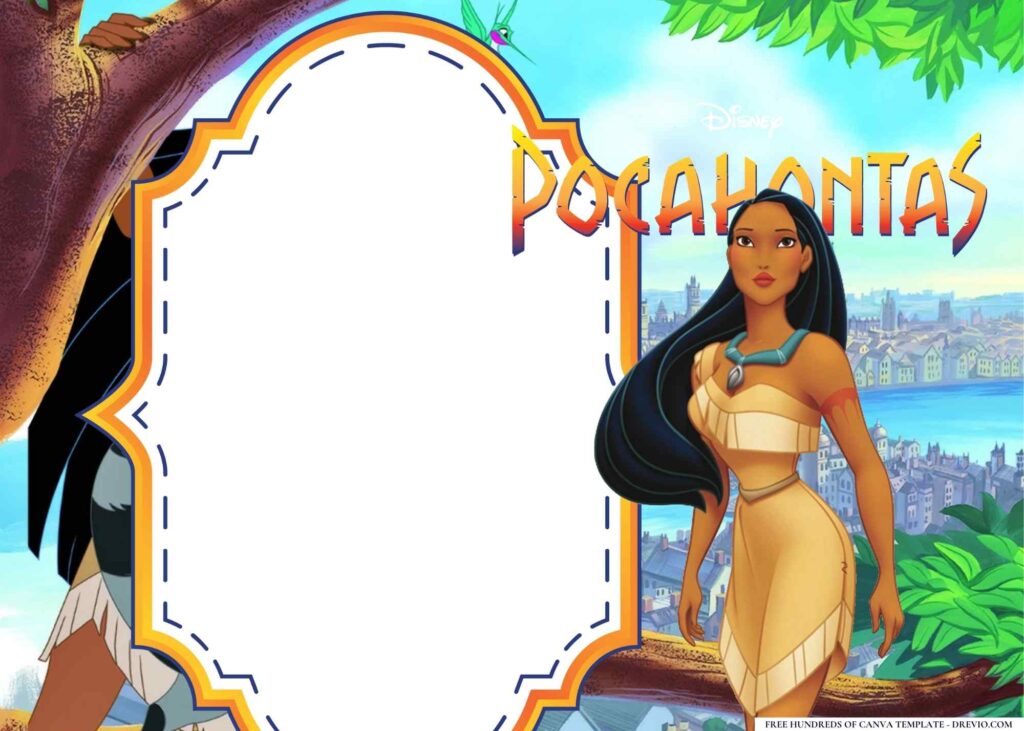 Invitation Template of 18+ Pocahontas Birthday Invitation Templates 5