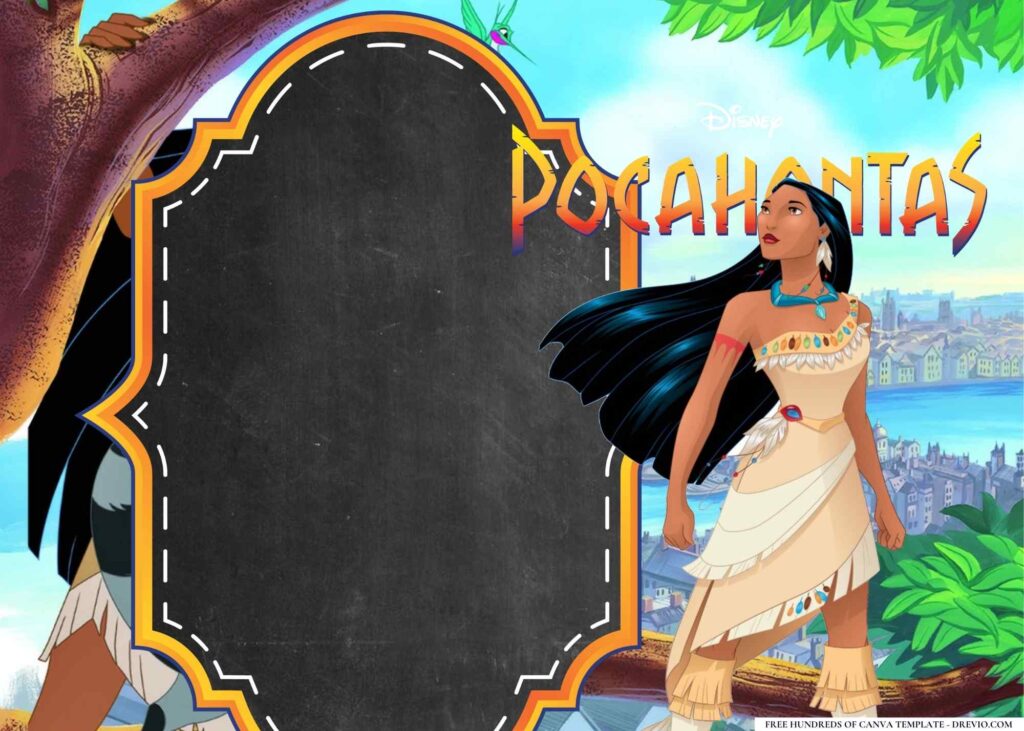 Invitation Template of 18+ Pocahontas Birthday Invitation Templates 3