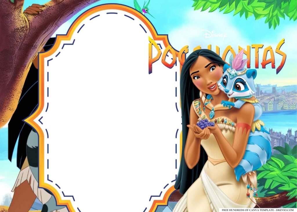 Invitation Template of 18+ Pocahontas Birthday Invitation Templates 9