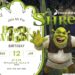 Shrek's Swamp Birthday Invitation