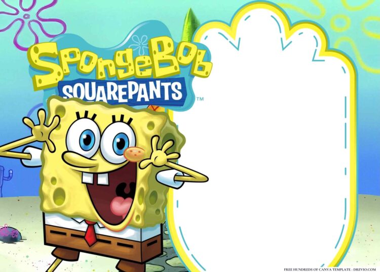 FREE-SpongeBob SquarePants-Birthday-Canva-Templates (2) | Download ...