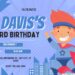 FREE Editable Superhero Party Birthday Invitation