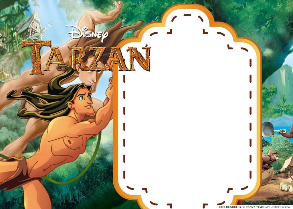 Invitation Template of 20+ Tarzan Birthday Invitation Templates 3