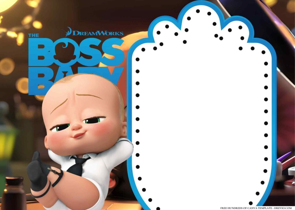 Invitation Template of 20+ The Boss Baby Birthday Invitation Templates 3