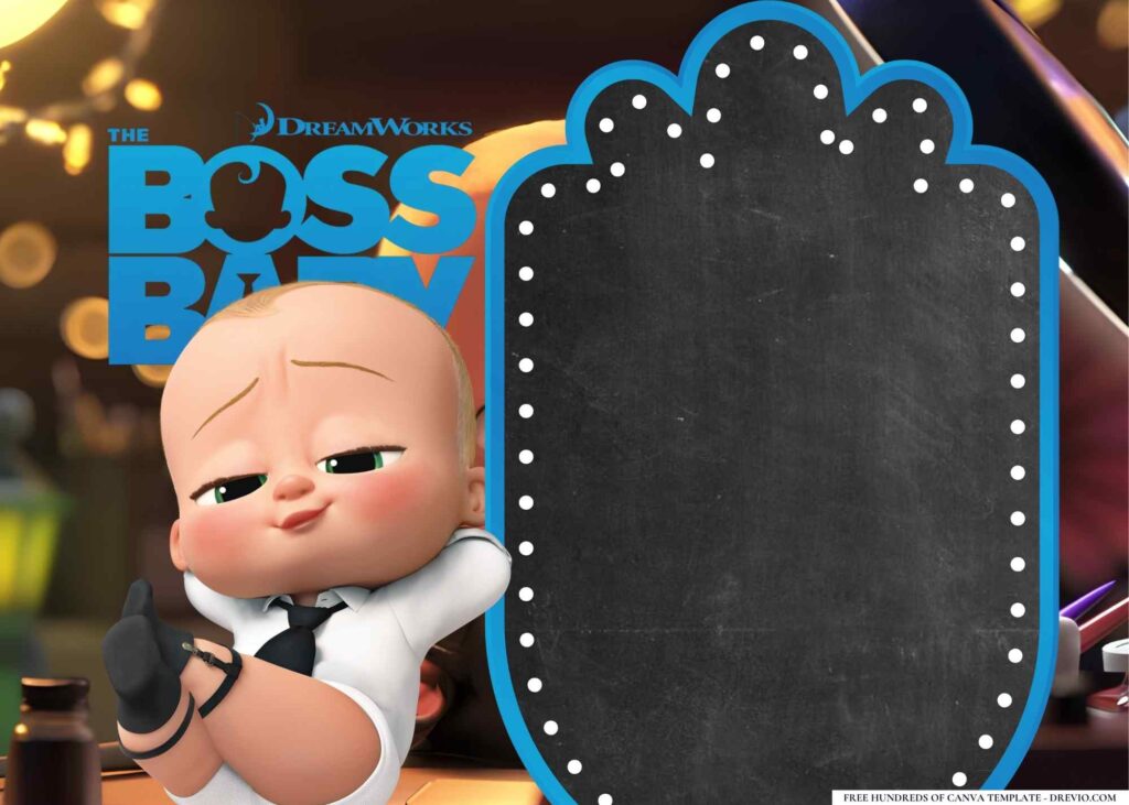 Invitation Template of 20+ The Boss Baby Birthday Invitation Templates 4