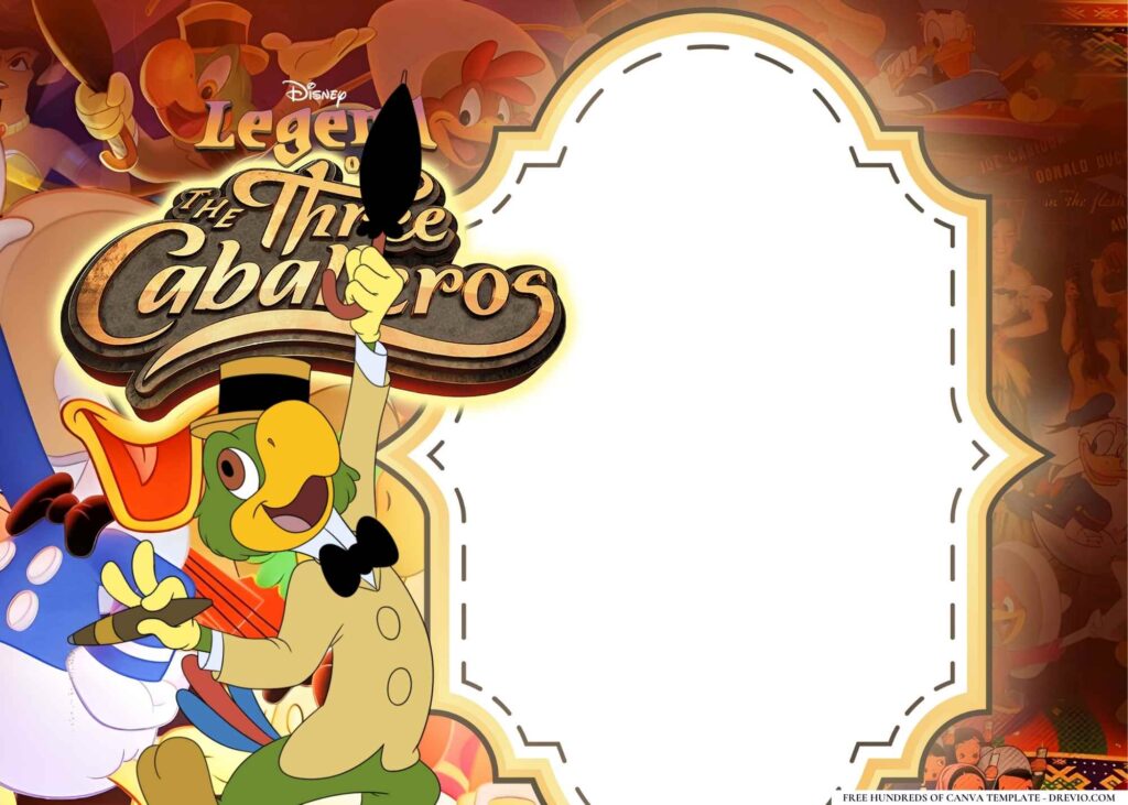 Invitation Template of 14+ The Three Caballeros Birthday Invitation Templates 4