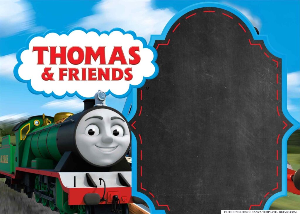 Invitation Template of 14+ Thomas the Tank Engine Birthday Invitation Templates 6