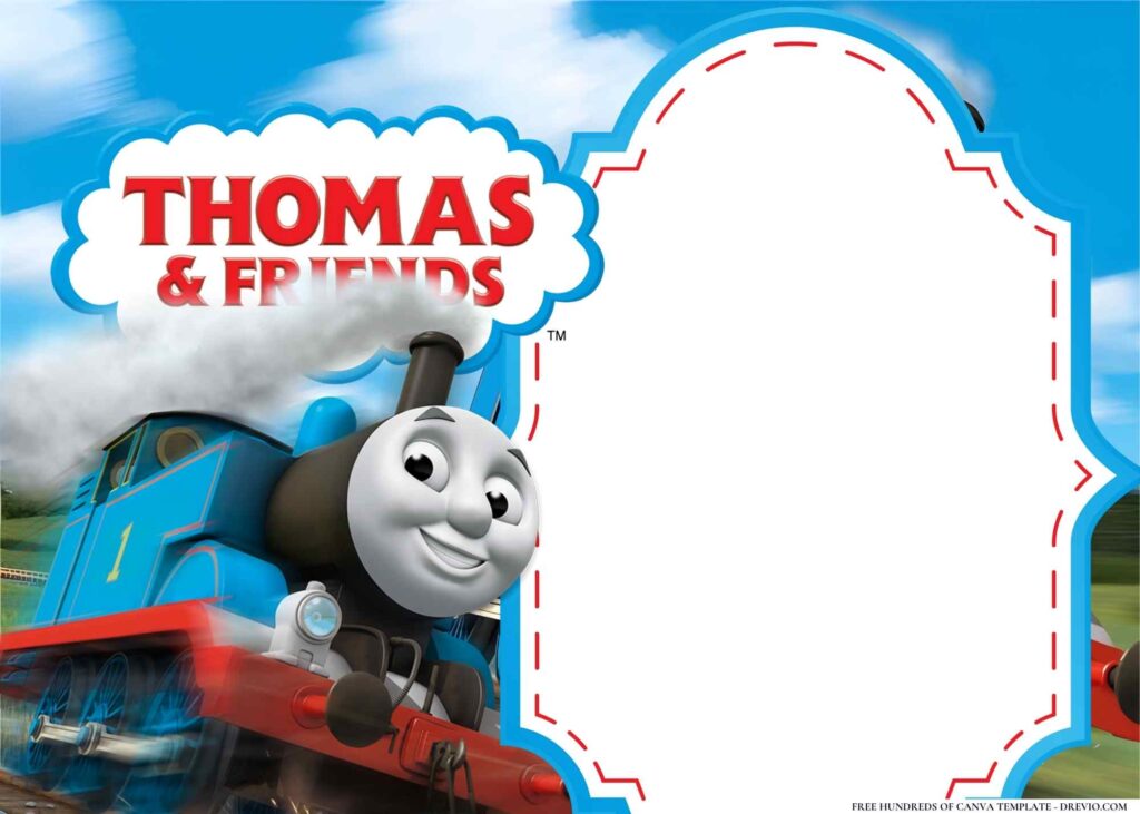 Invitation Template of 14+ Thomas the Tank Engine Birthday Invitation Templates 1