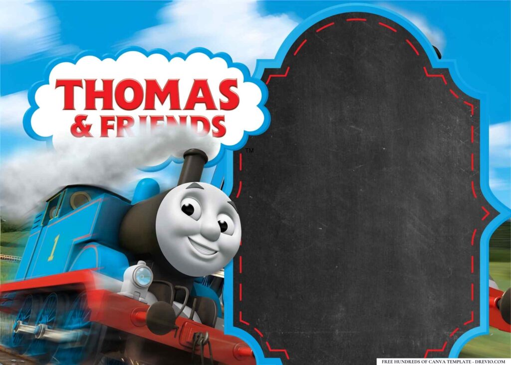 Invitation Template of 14+ Thomas the Tank Engine Birthday Invitation Templates 2