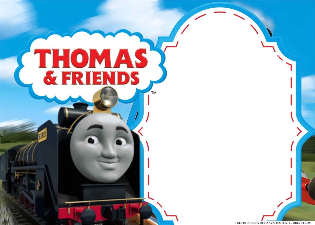 Invitation Template of 14+ Thomas the Tank Engine Birthday Invitation Templates 3