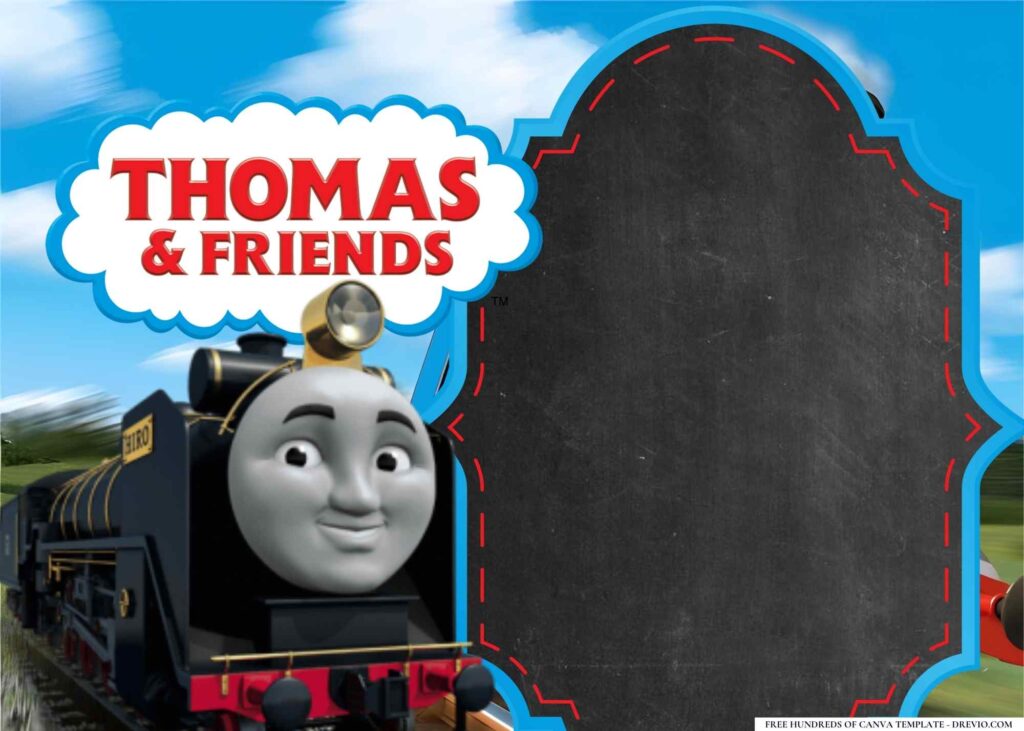 Invitation Template of 14+ Thomas the Tank Engine Birthday Invitation Templates 4