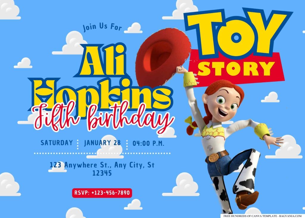 FREE Editable Toy Story Adventure Birthday Invitation