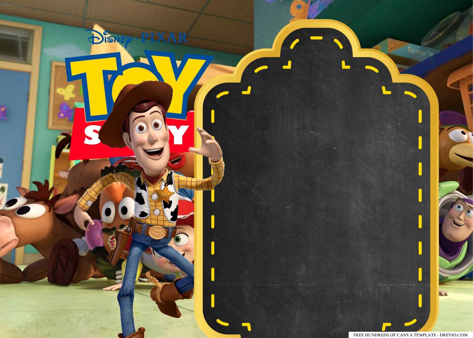 FREE-Toy Story Woody-Birthday-Canva-Templates (12) | Download Hundreds ...