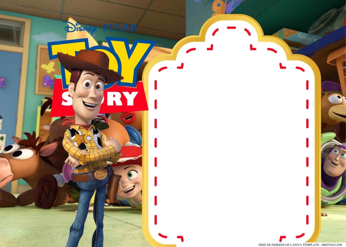 FREE-Toy Story Woody-Birthday-Canva-Templates (18) | Download Hundreds ...