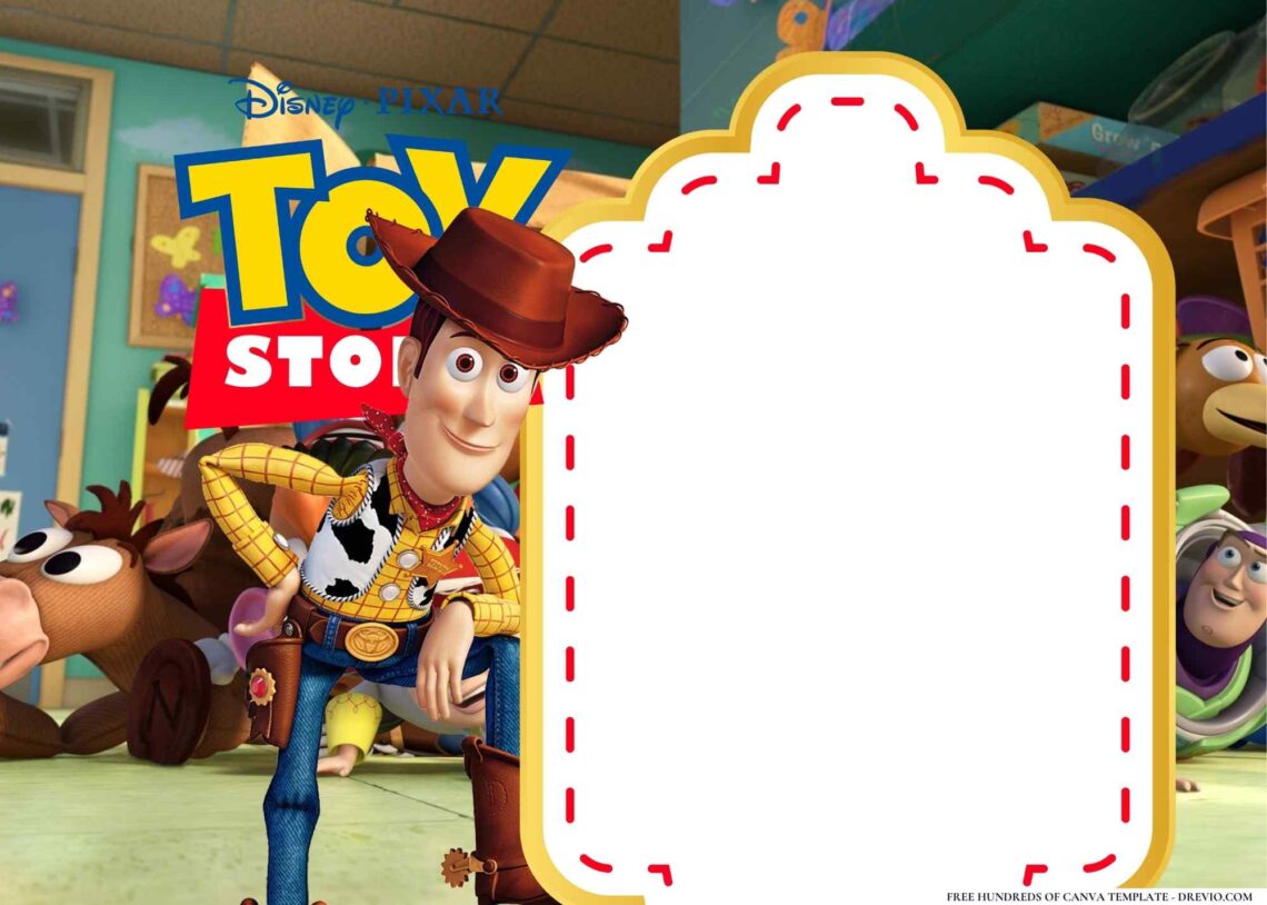 FREE-Toy Story Woody-Birthday-Canva-Templates (2) | Download Hundreds ...