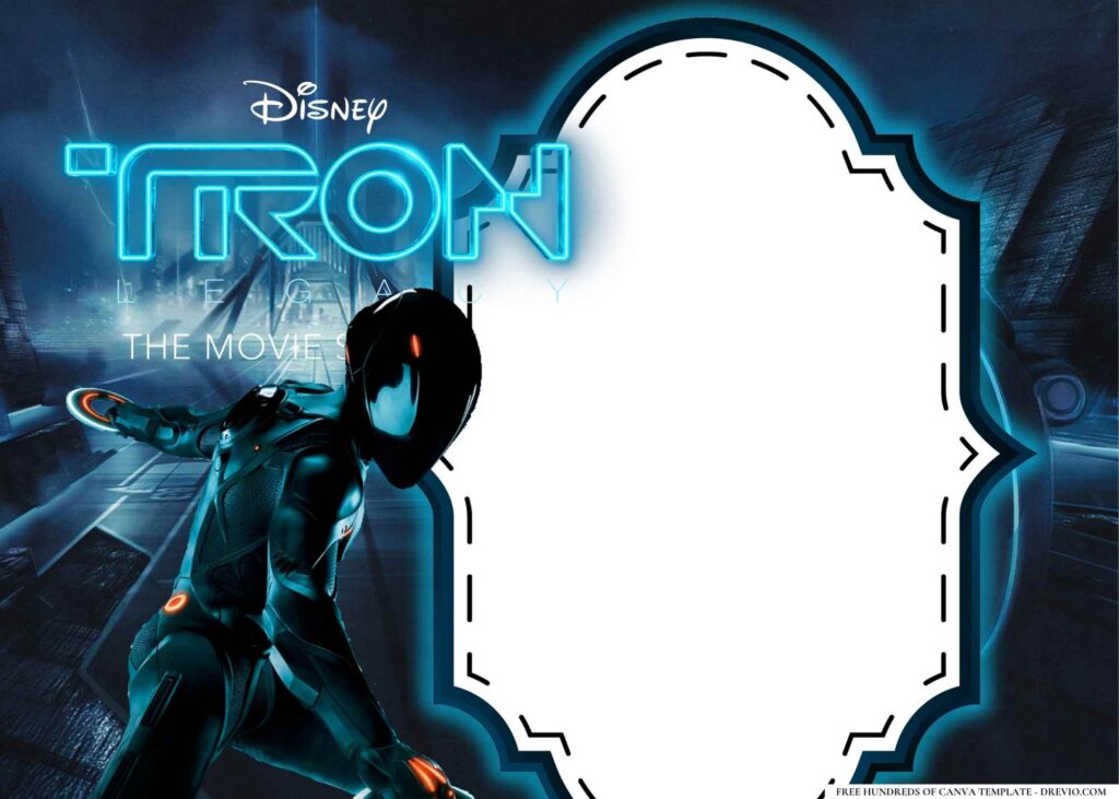 Invitation Template of 22+ Tron Legacy Birthday Invitation Templates 7