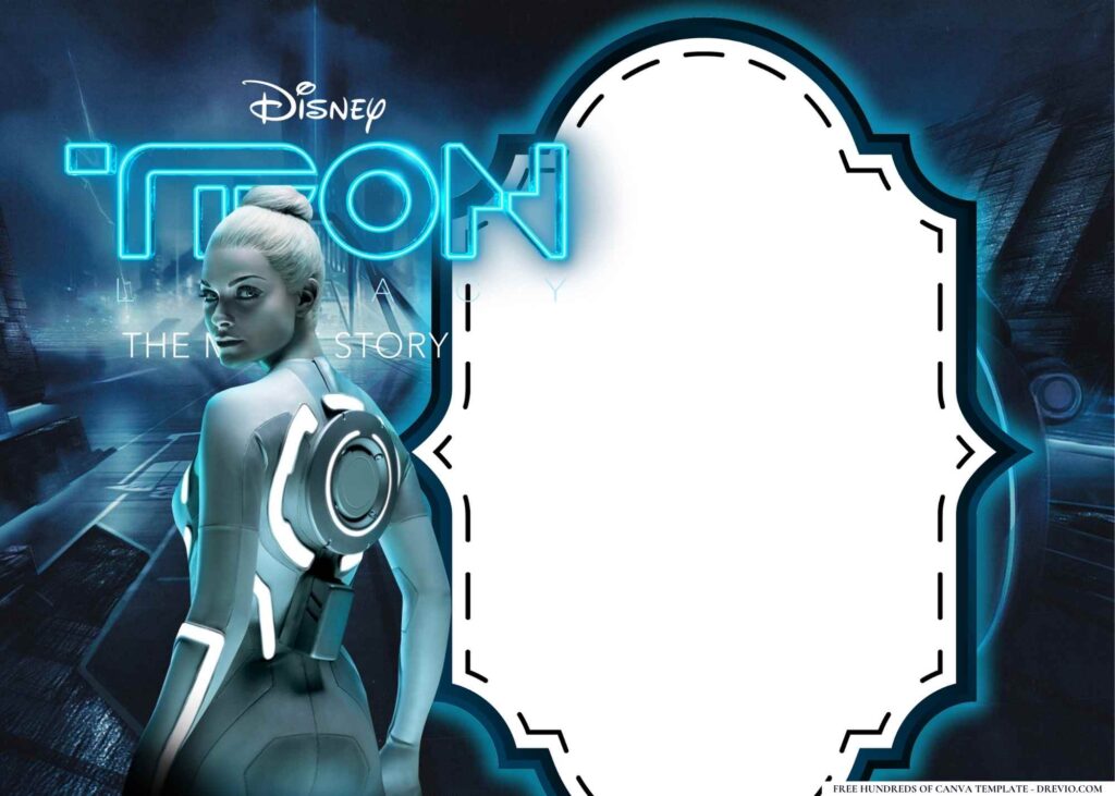 Invitation Template of 22+ Tron Legacy Birthday Invitation Templates 9