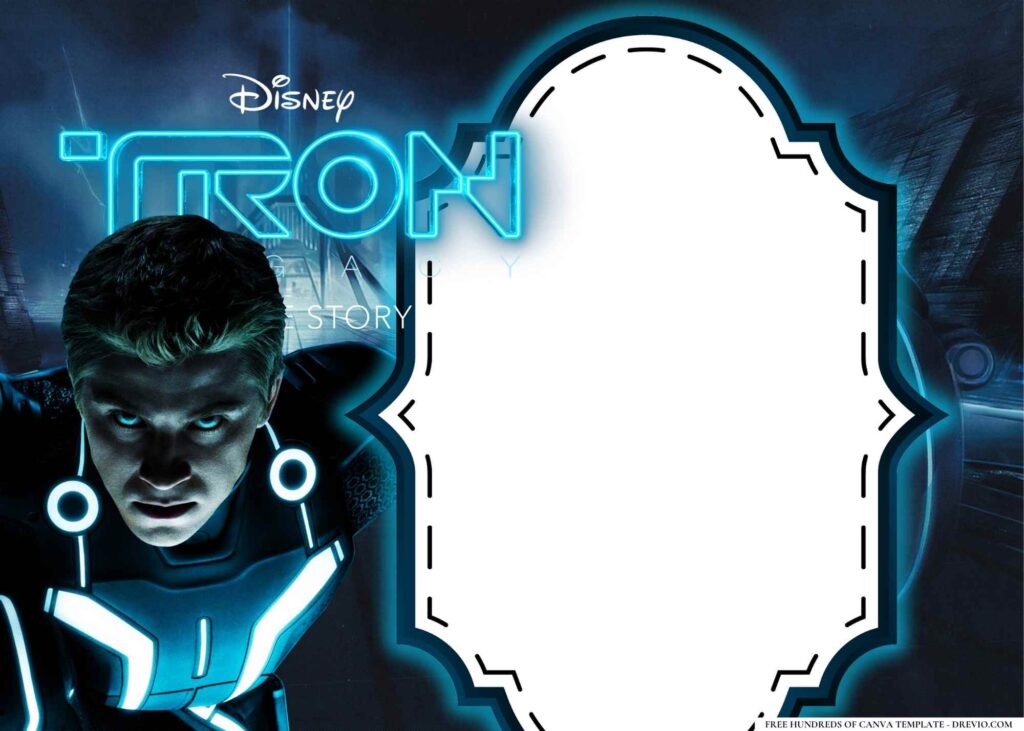 Invitation Template of 22+ Tron Legacy Birthday Invitation Templates 1