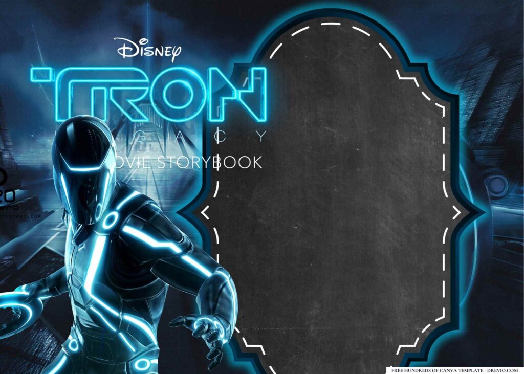 Invitation Template of 22+ Tron Legacy Birthday Invitation Templates 4