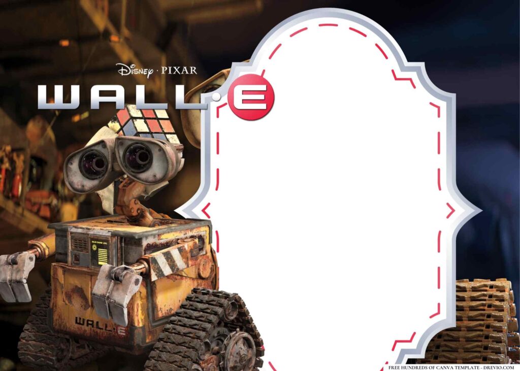 Invitation Template of 22+ WALL-E Birthday Invitation Templates 9