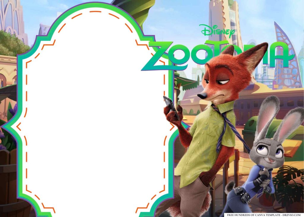 Invitation Template of 14+ Zootopia Birthday Invitation Templates 1