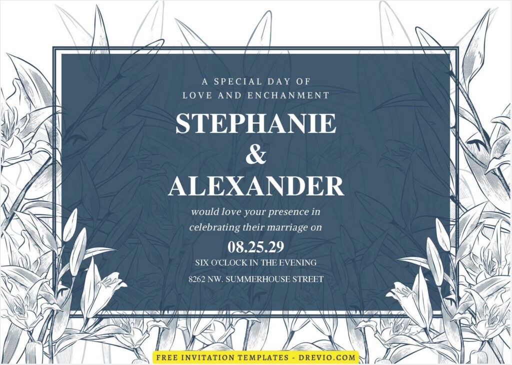 (Free Editable PDF) Artistic Hand Painted Floral & Greenery Wedding Invitation Templates I