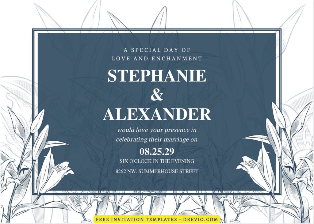 (Free Editable PDF) Artistic Hand Painted Floral & Greenery Wedding Invitation Templates A