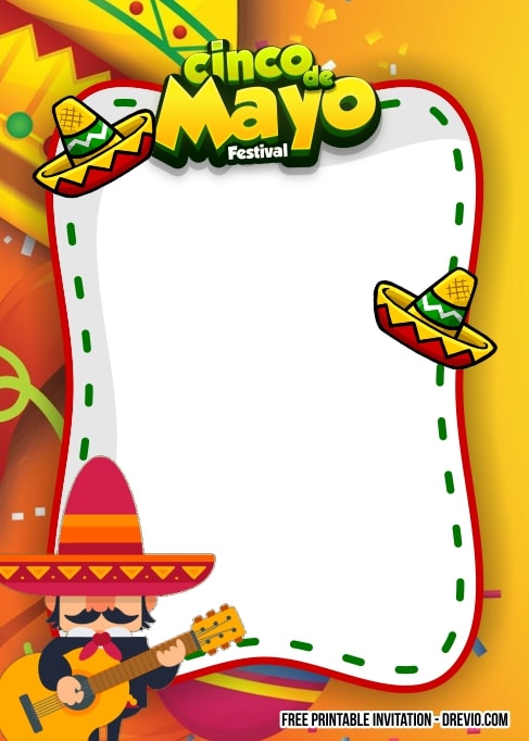 Cinco de Mayo Themed Invitations