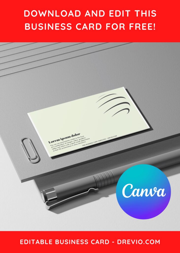 10+ Clean Minimal Canva Business Card Templates J