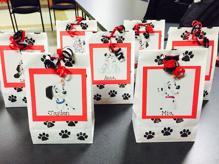 101 Dalmatians Birthday Favors