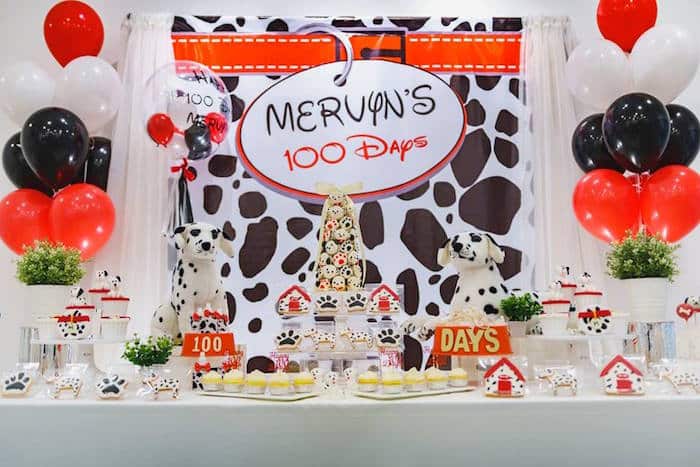 101 Dalmatians Birthday Table Setting