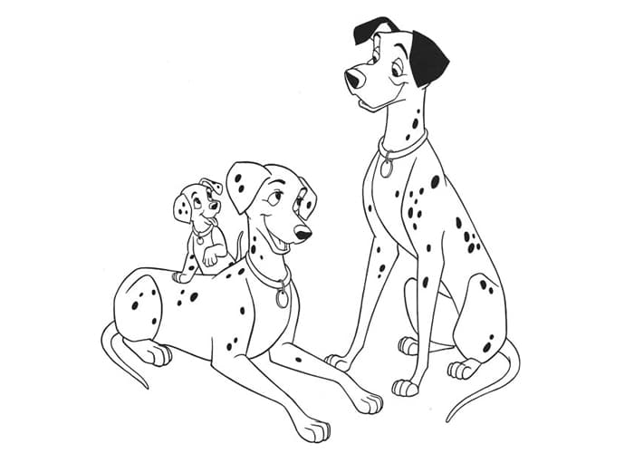 101 Dalmatians Coloring Page