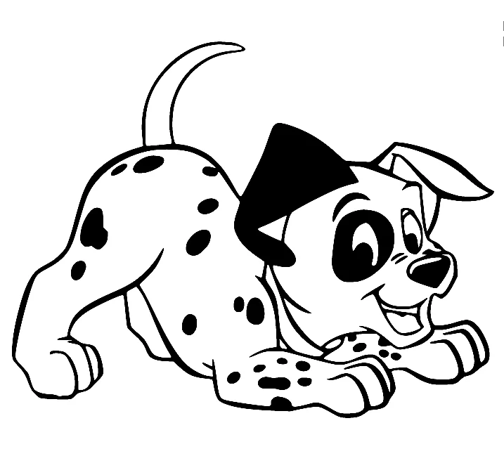 101 Dalmatians Coloring Page 